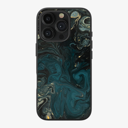 Green Gold Phone Case Clear Silicone Case