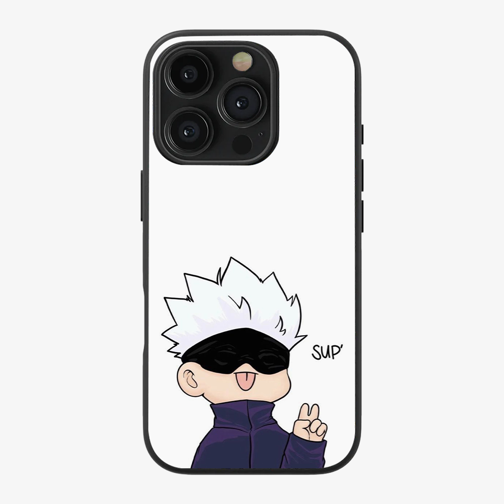 Gojo Satoru Phone Case Clear Silicone Case