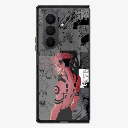Sukuna Silhouette Samsung Z Fold Phone Case