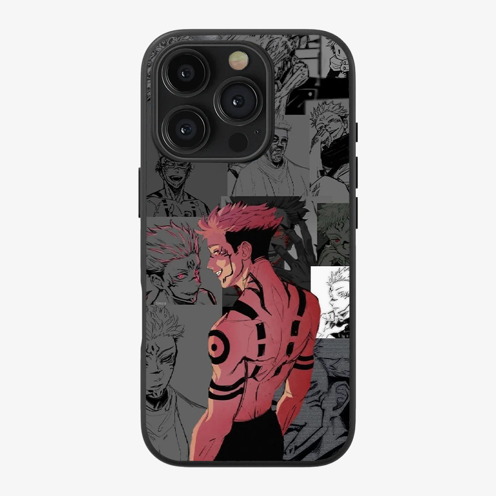 Sukuna Silhouette Anime Phone Case Clear Silicone Case