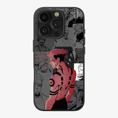 Sukuna Silhouette Anime Phone Case Clear Silicone Case