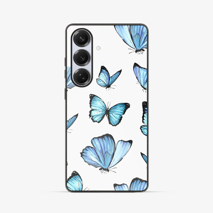 Butterfly Samsung Phone Case | Blue Glass Case