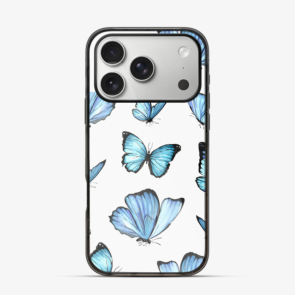 Blue Butterfly iPhone 17 Pro Case