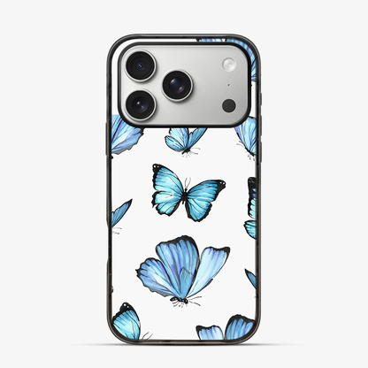 Blue Butterfly iPhone 17 Pro Case