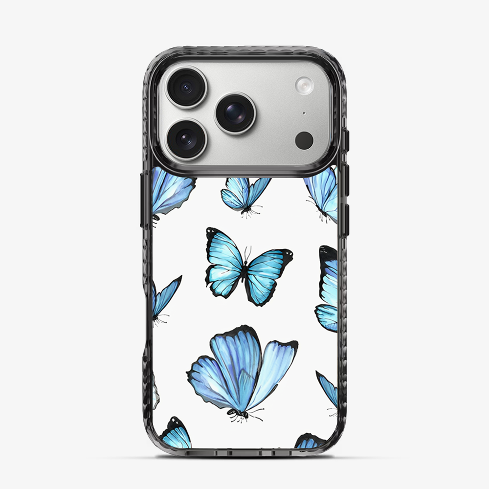 Blue Butterfly iPhone 17 Pro Case