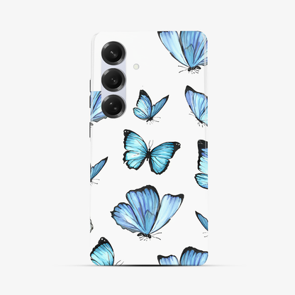Butterfly Samsung Phone Case | Blue Tough Double Layer