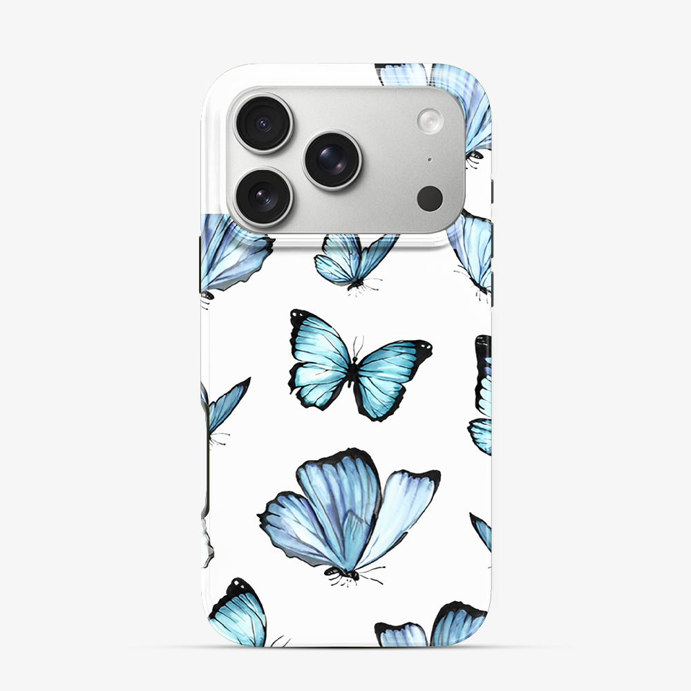 Blue Butterfly iPhone 17 Pro Case