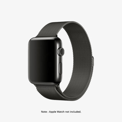 Graphite Magnetic Milanese Loop Apple WatchBand