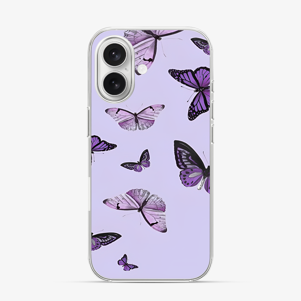 Purple Butterfly iPhone 17 Case