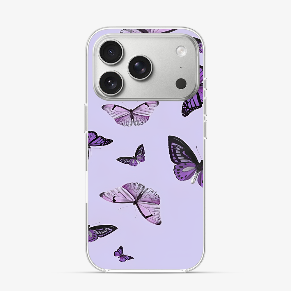 Purple Butterfly iPhone 17 Pro Case