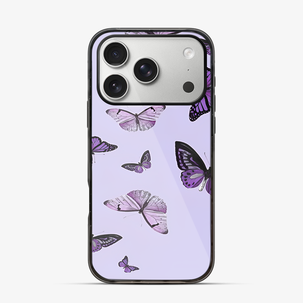 Purple Butterfly iPhone 17 Pro Case