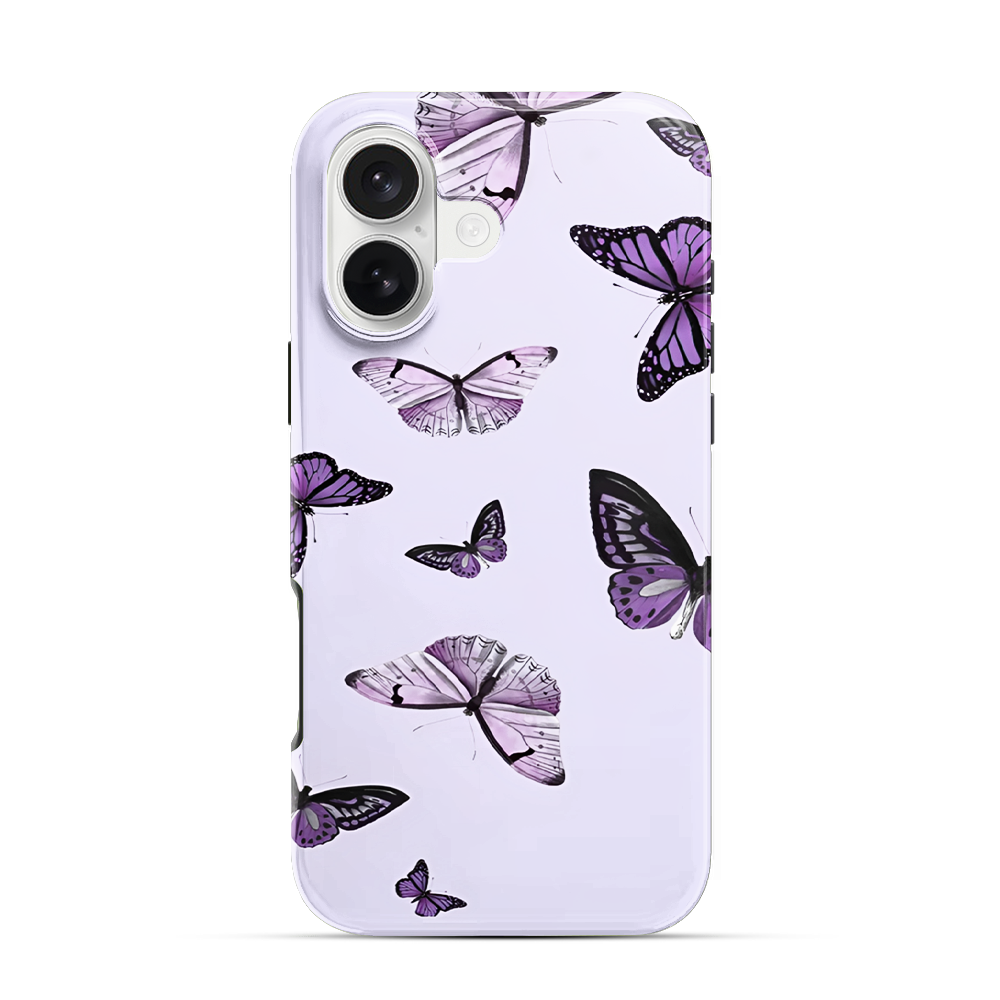Purple Butterfly iPhone 17 Case