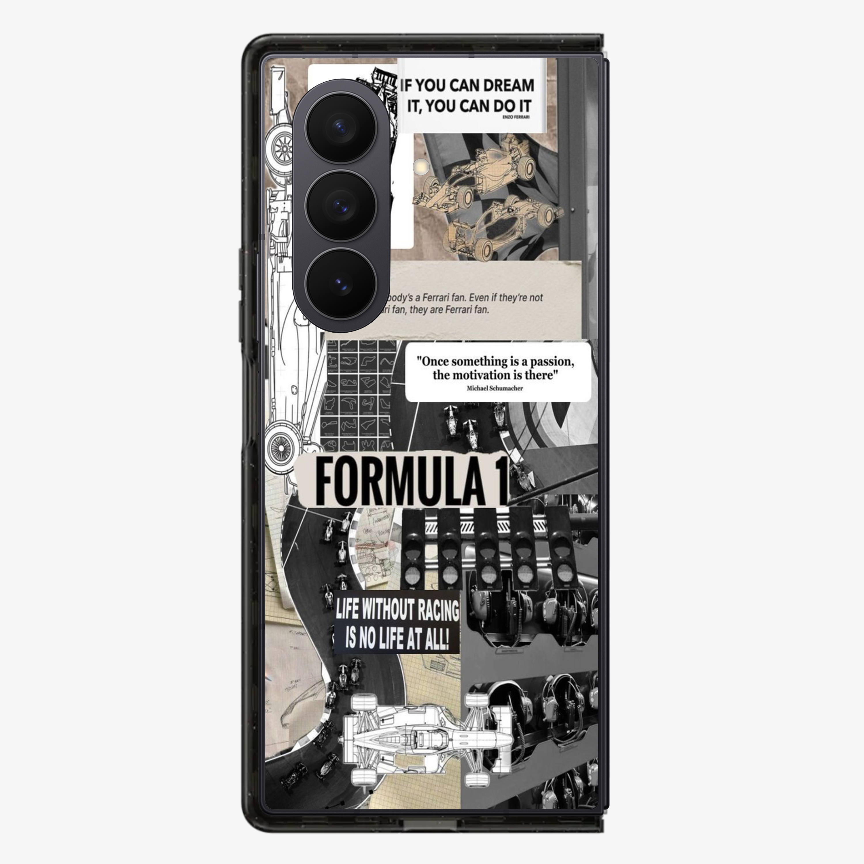 Formula 1 Sticker Samsung Z Fold Phone Case