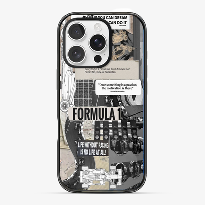 Formula 1 Sticker Phone Case Anti Yellow Silicone Case