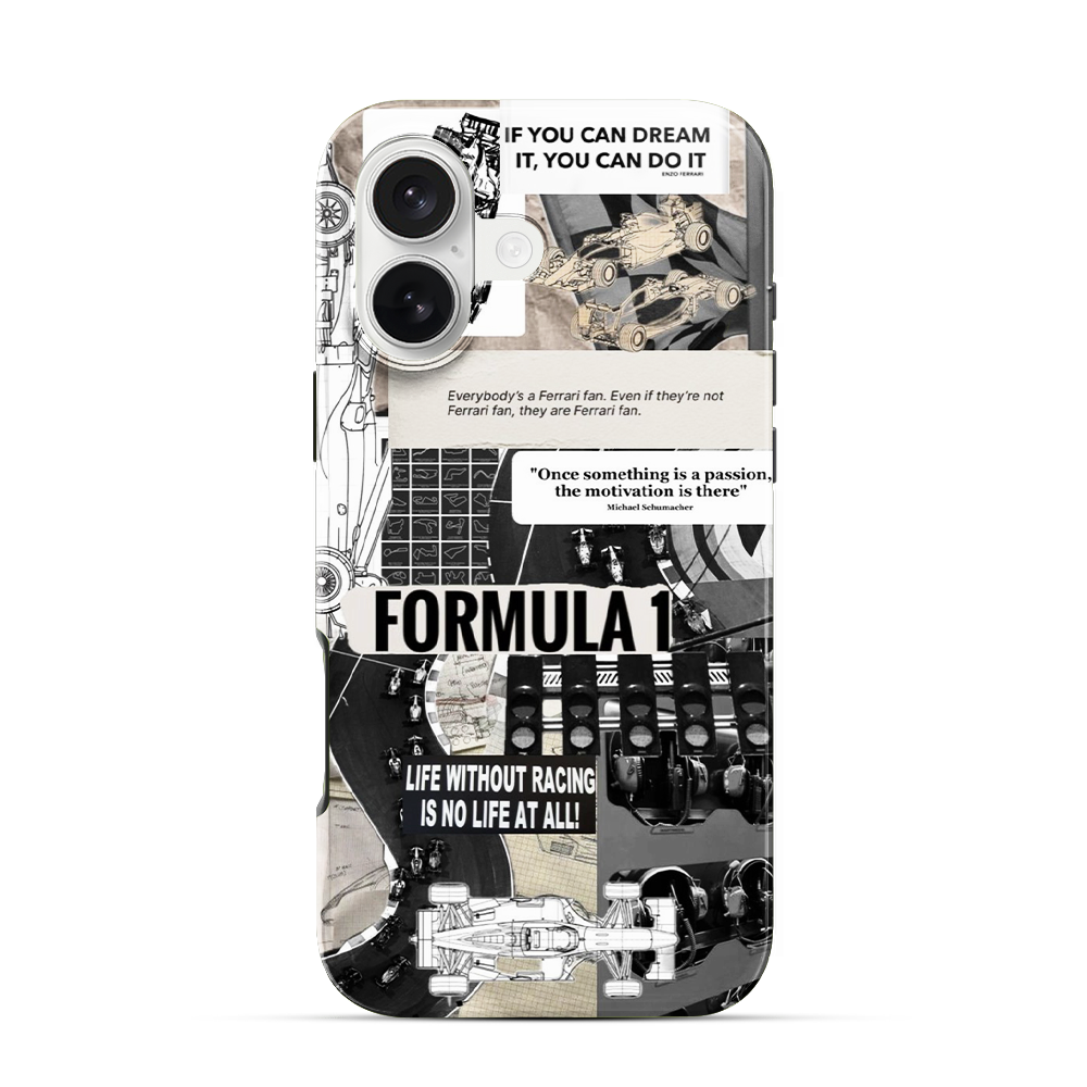 Formula 1 Sticker iPhone 16 Case