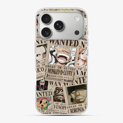 Wanted One Piece Luffy Anime Phone Case