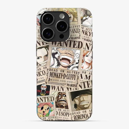 Wanted One Piece Luffy Anime Phone Case