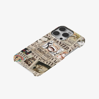 Wanted One Piece Luffy Anime Phone Case