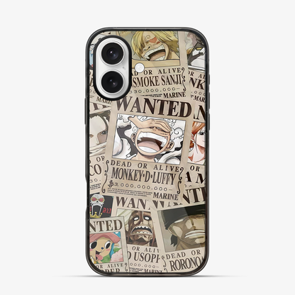 Wanted One Piece Luffy Anime iPhone 16 Case