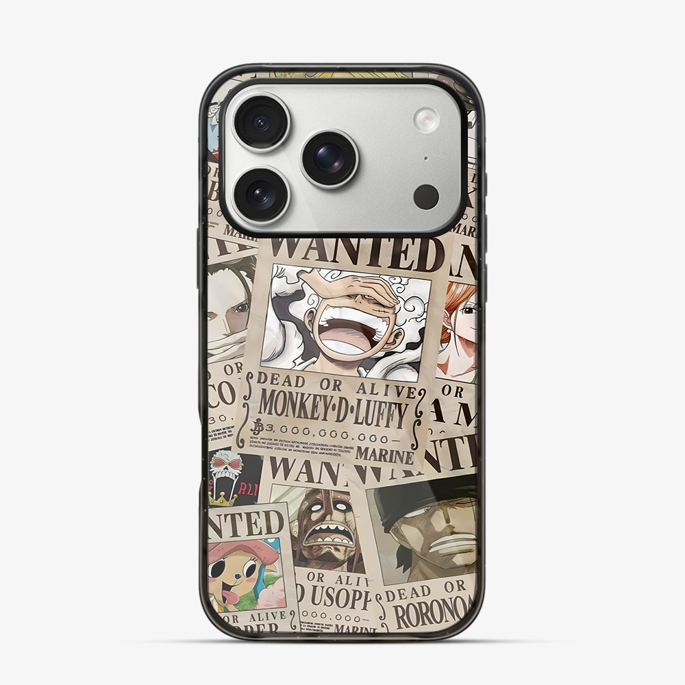 Wanted One Piece Luffy Anime iPhone 17 Pro Max Case