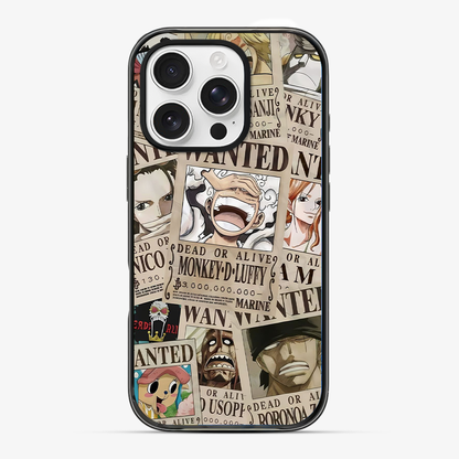 Wanted One Piece Luffy Anime Phone Case Hard 2.0 Case