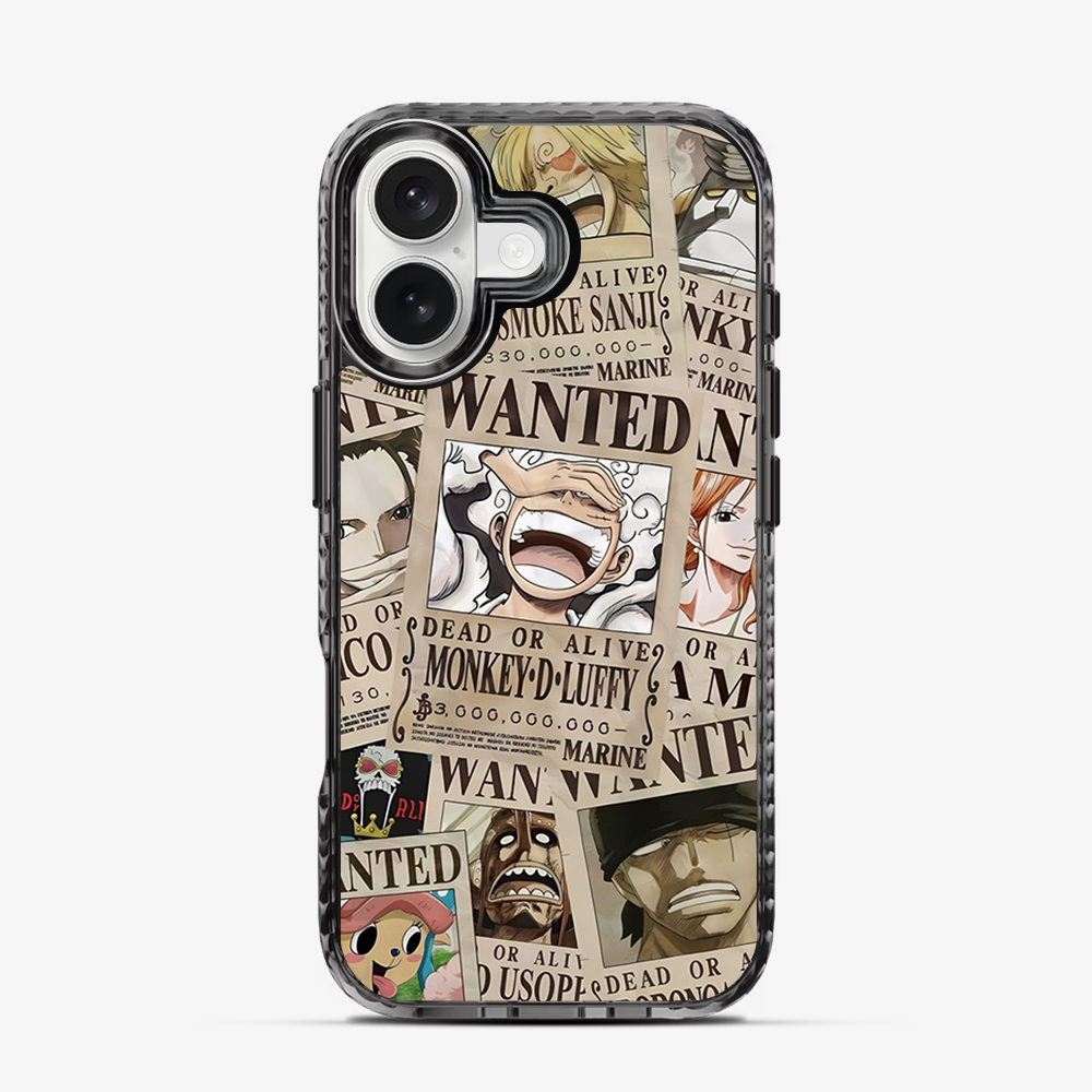 Wanted One Piece Luffy Anime iPhone 16 Case