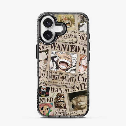 Wanted One Piece Luffy Anime iPhone 16 Case