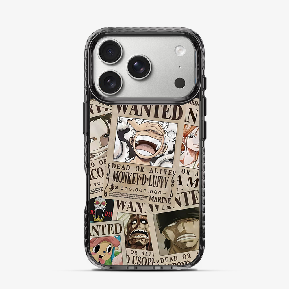 Wanted One Piece Luffy Anime iPhone 17 Pro Max Case