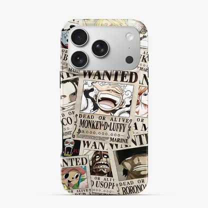Wanted One Piece Luffy Anime iPhone 17 Pro Max Case