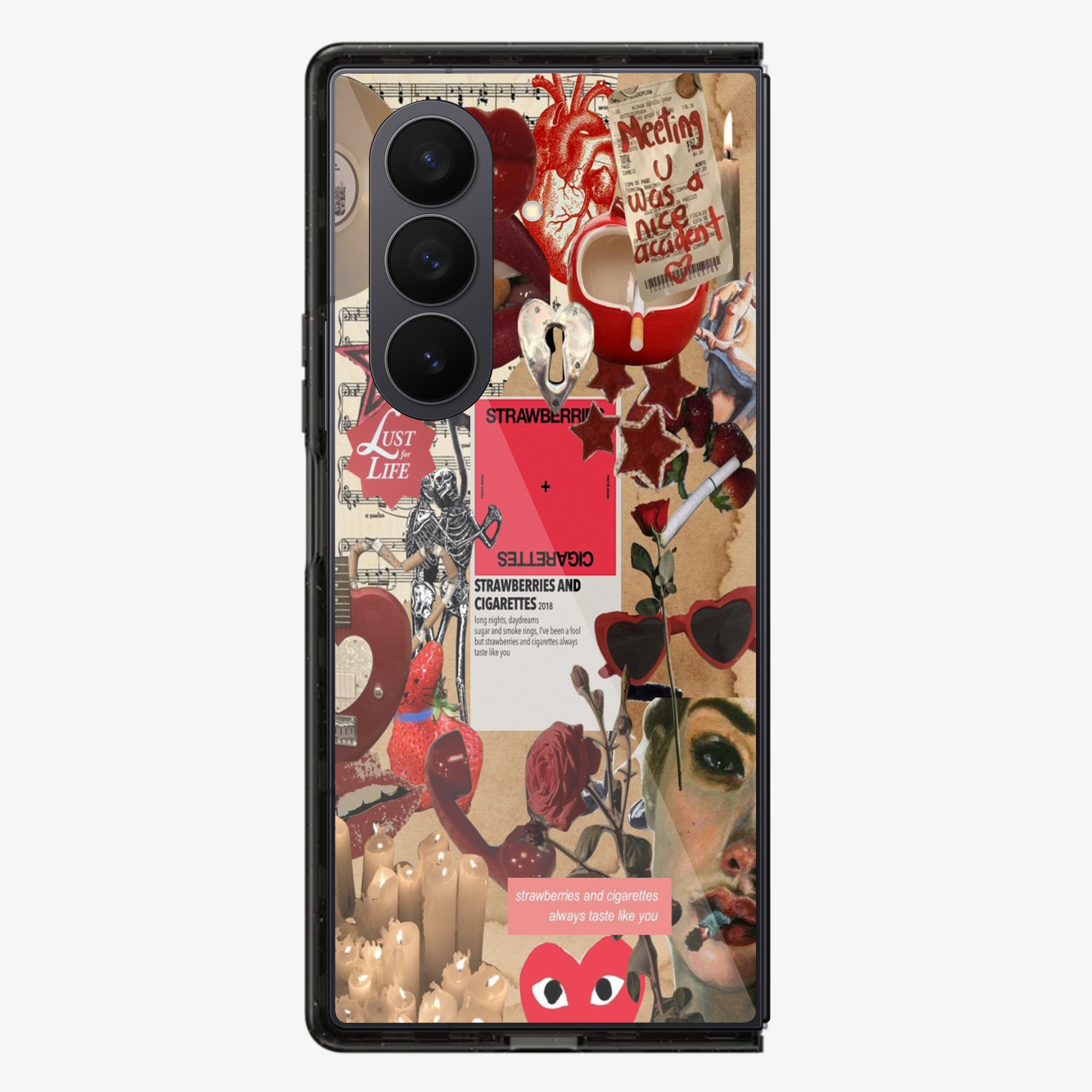 Strawberries and Cigarettes Samsung Z Fold Phone Case