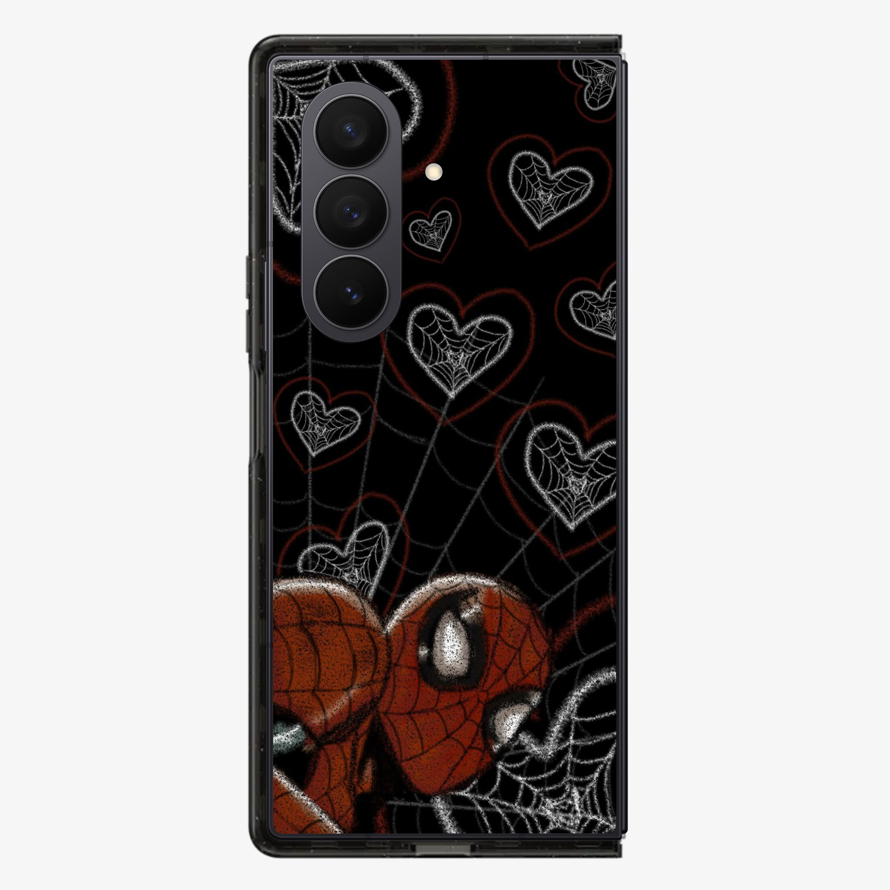 Spiderman Web-Heart Samsung Z Fold Phone Case