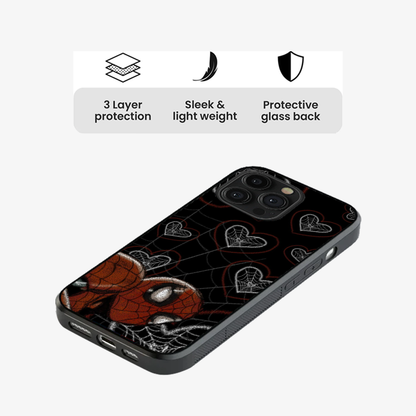 Spiderman Web-Heart Phone Case