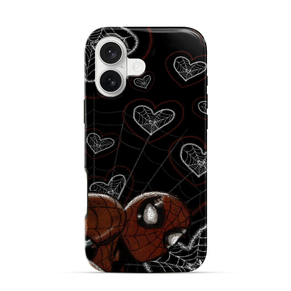 Spiderman Web-Heart iPhone 17 Case