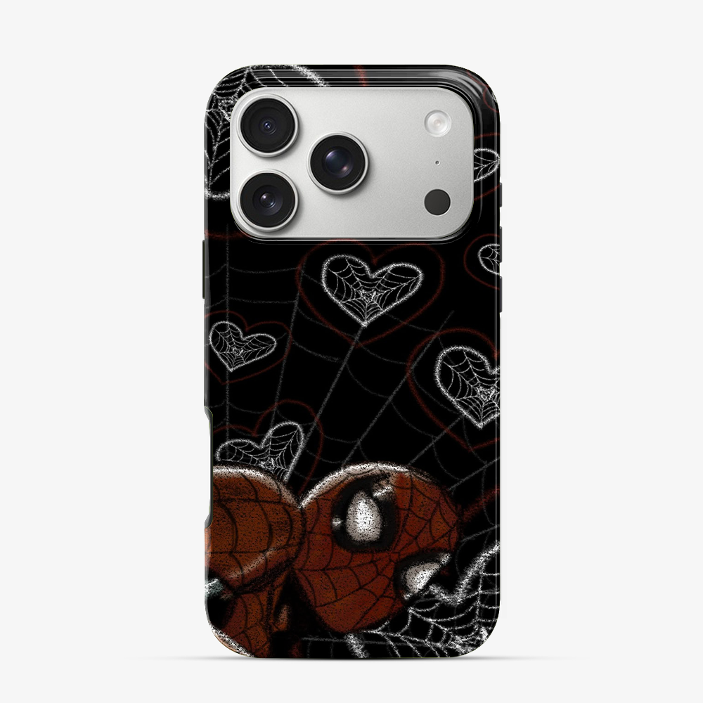 Spiderman Web-Heart iPhone 17 Pro Max Case