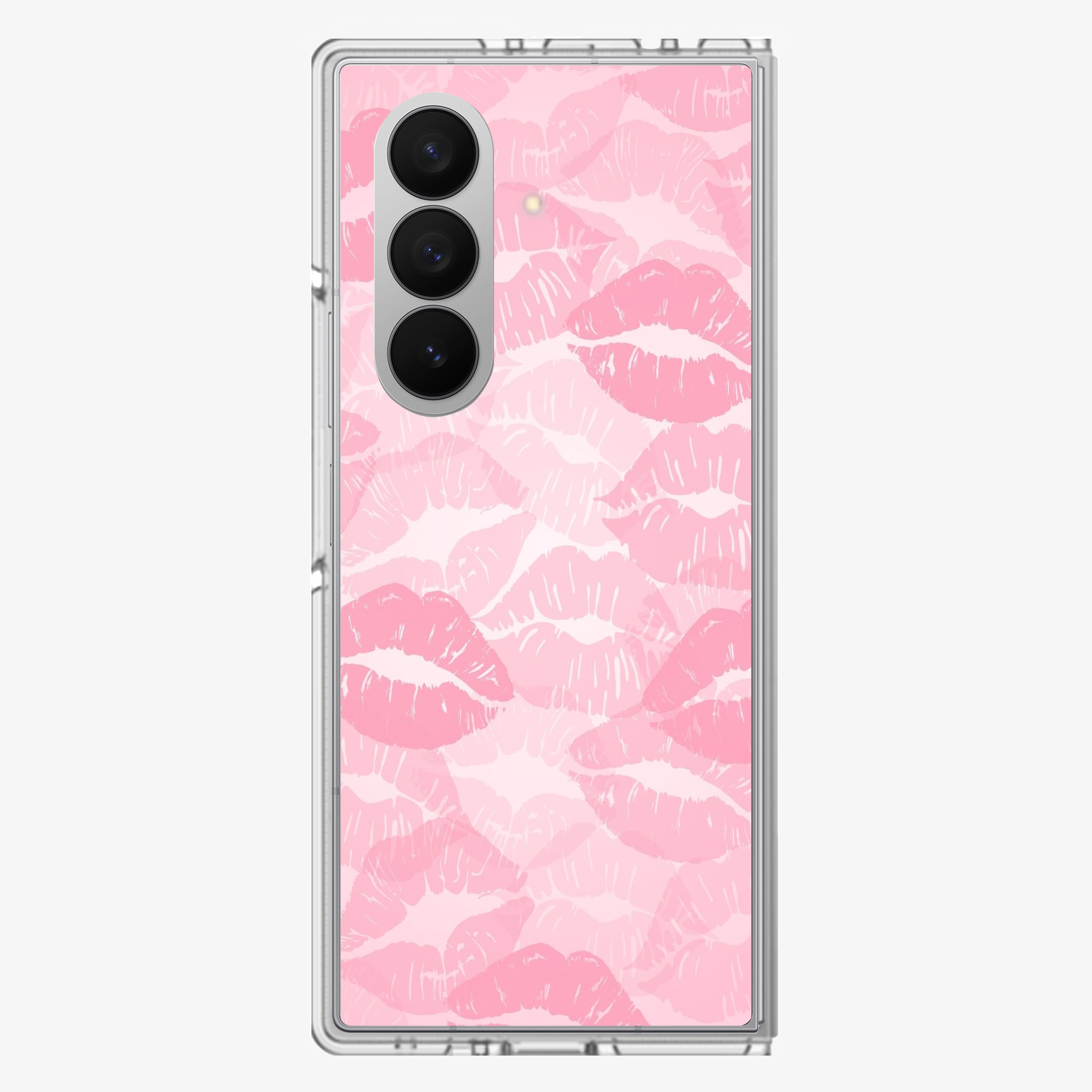 Pink Lips Pattern | Two Samsung Z Fold Phone Case