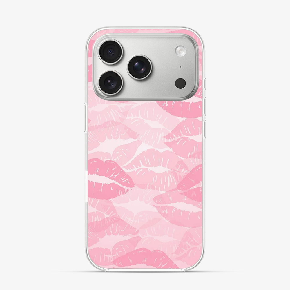 Pink Lips Pattern | Two iPhone 17 Pro Case