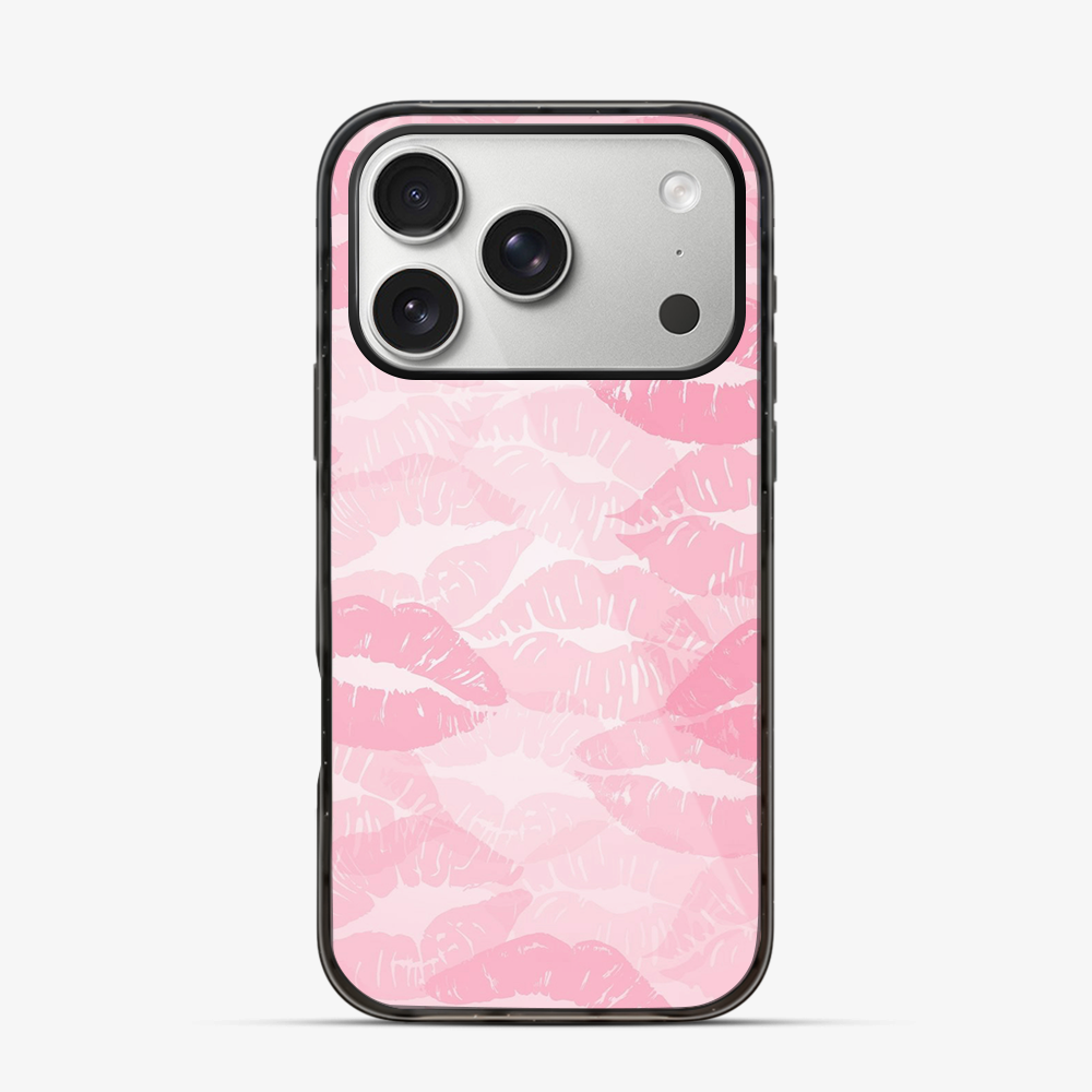 Pink Lips Pattern | Two iPhone 17 Pro Case