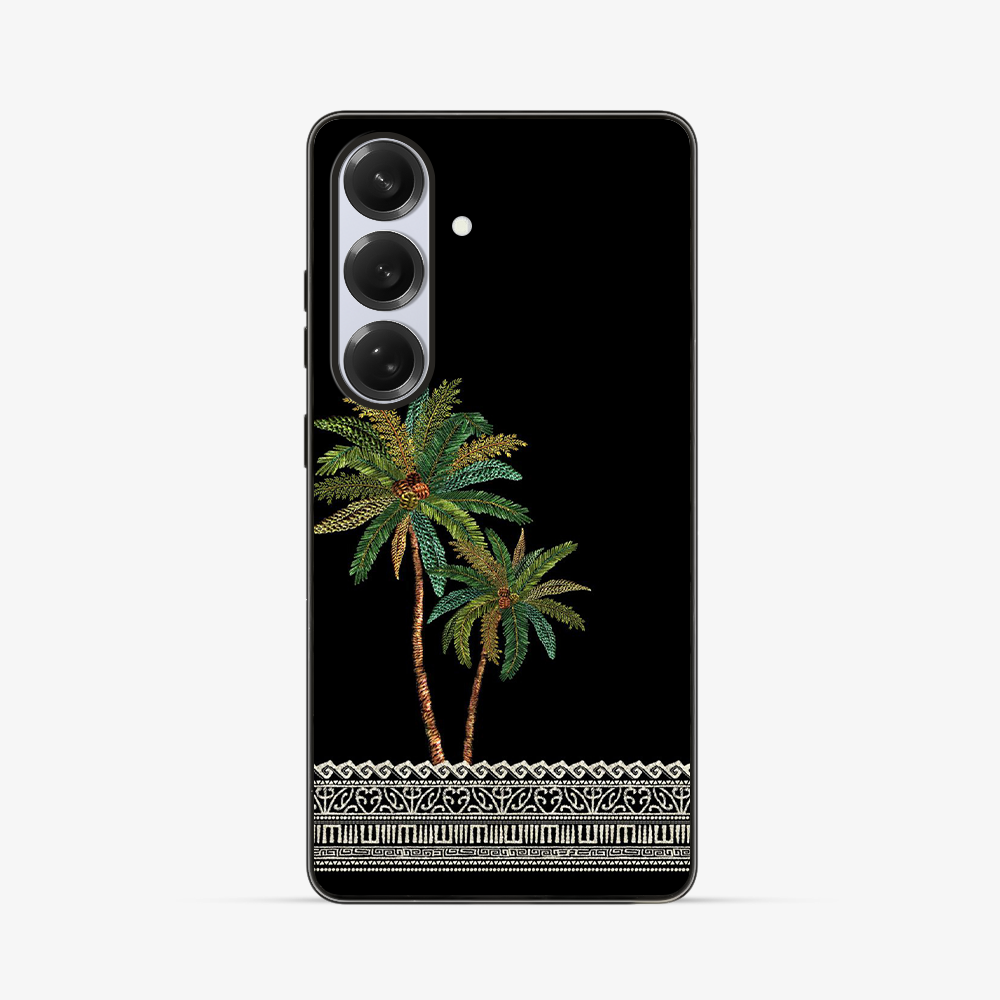 Tropical Palm Tree Samsung Phone Case Clear Silicone Case