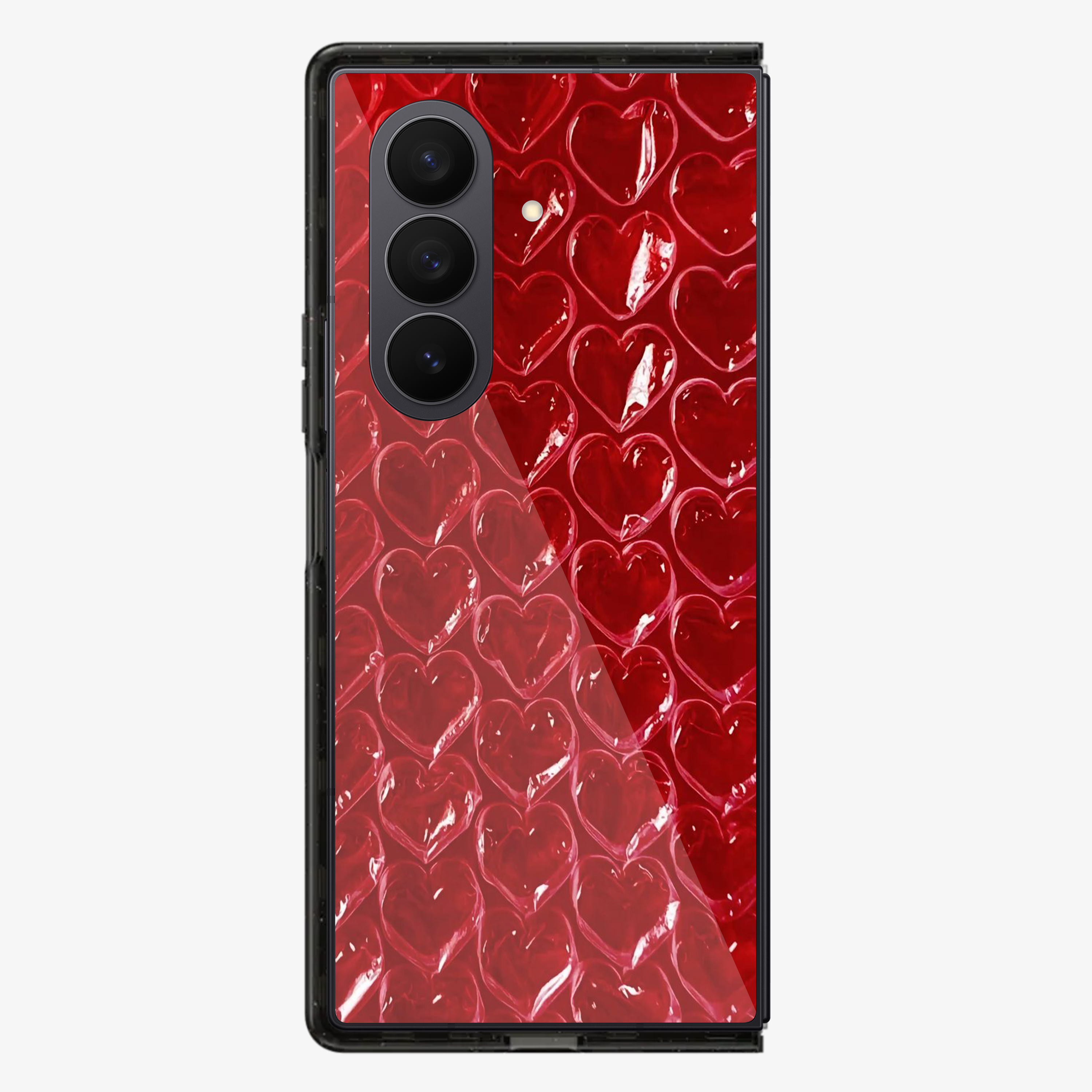 Pop Red Heart Samsung Z Fold Phone Case