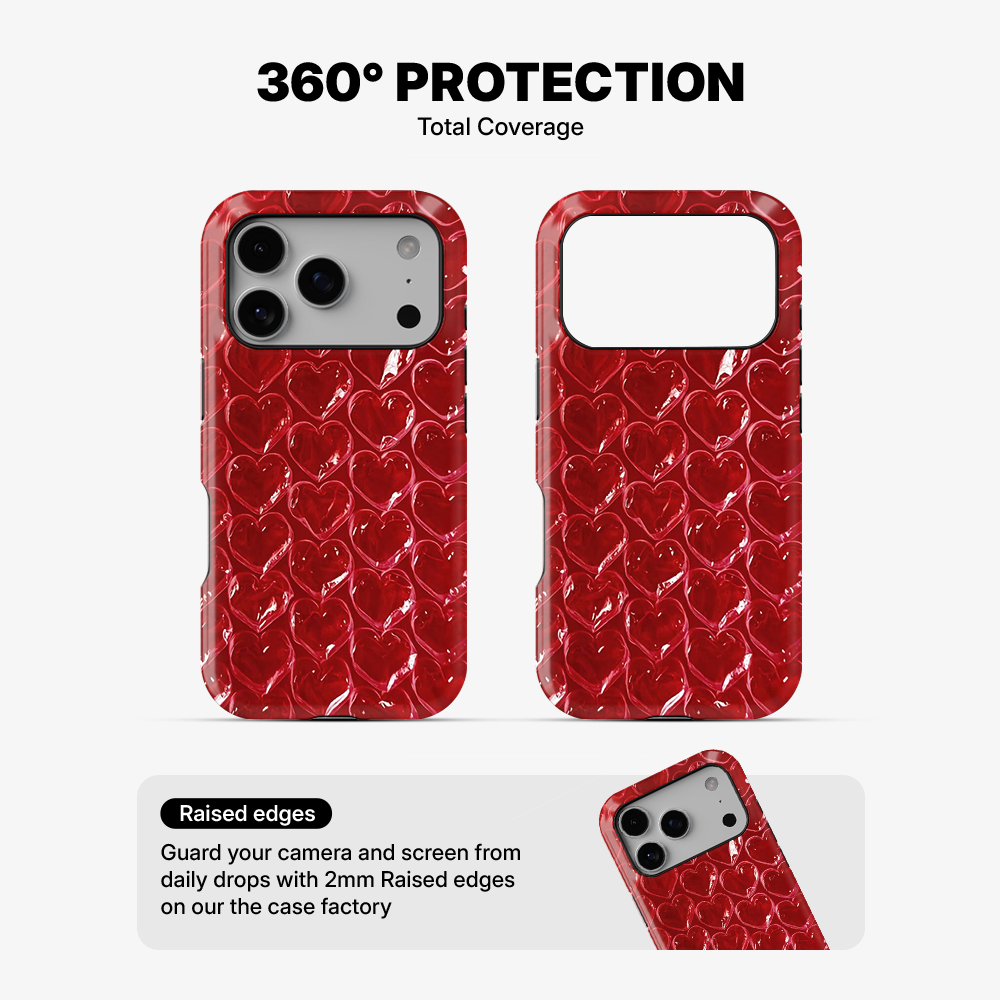 Pop Red Heart Phone Case