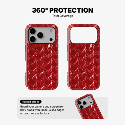Pop Red Heart Phone Case
