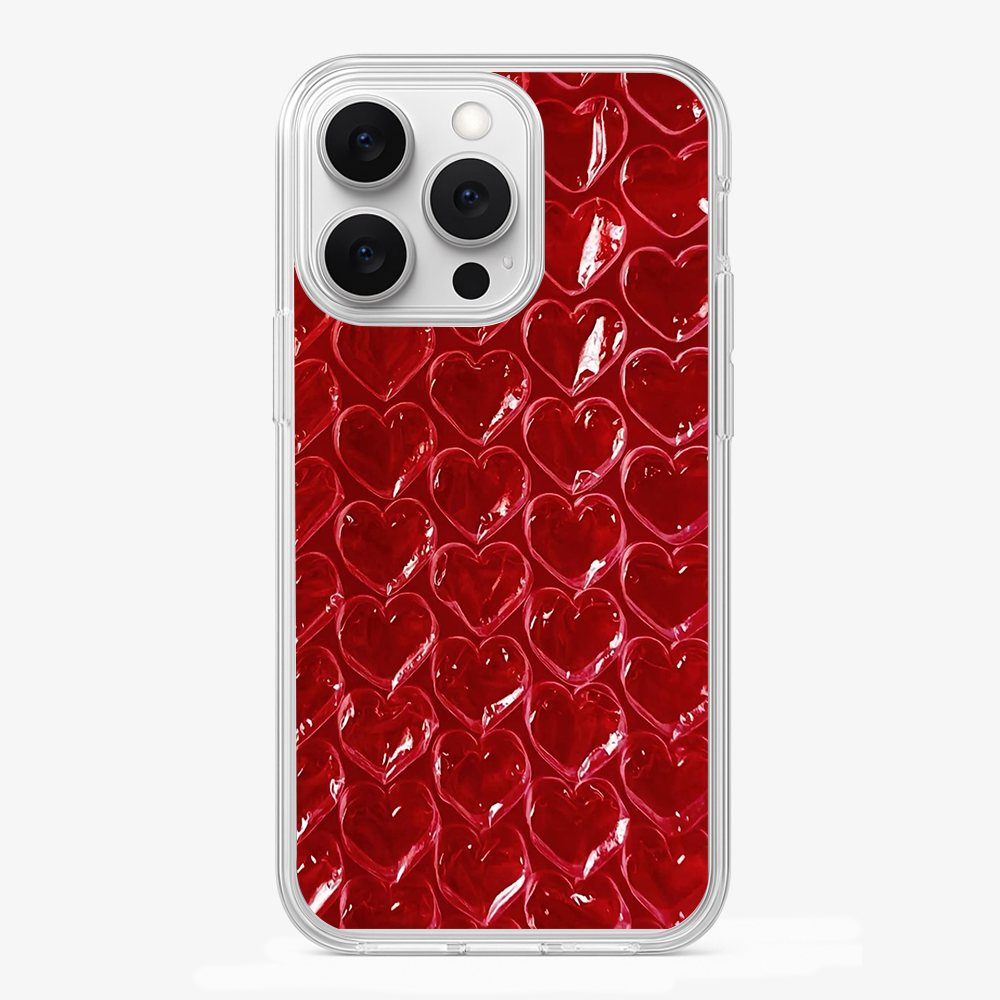 Pop Red Heart Phone Case Glass Case