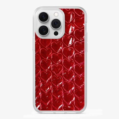 Pop Red Heart Phone Case Glass Case