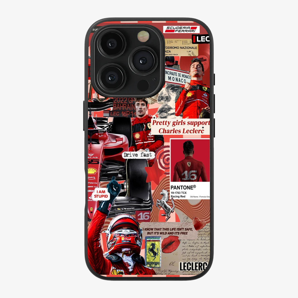 Charles Leclerc Phone Case | One Clear Silicone Case