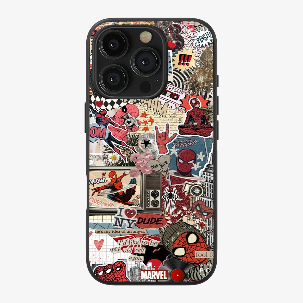 Spiderman X New York Phone Case | Two Clear Silicone Case