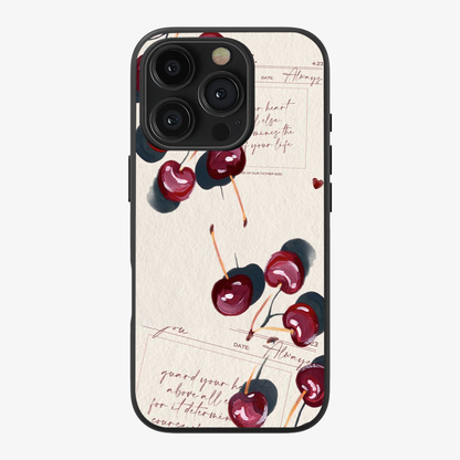 Cherry Phone Case | Two Clear Silicone Case