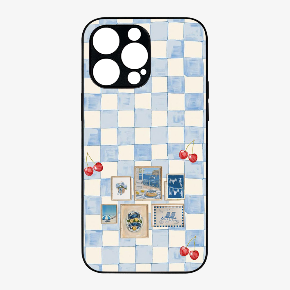 Sea Side Checker Phone Case
