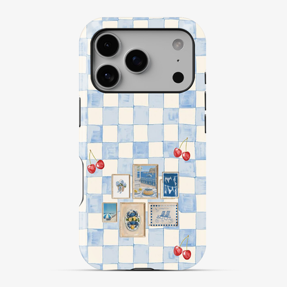 Sea Side Checker Phone Case