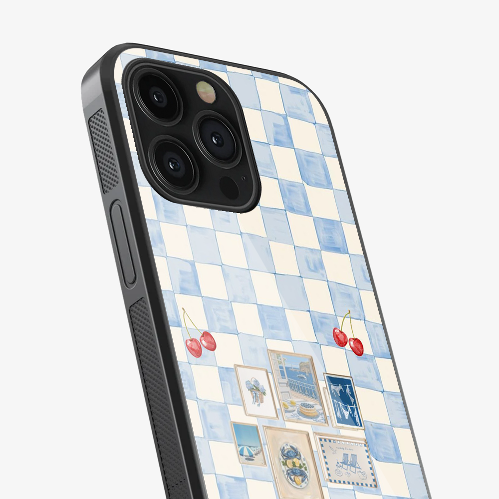 Sea Side Checker Phone Case