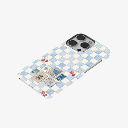 Sea Side Checker Phone Case